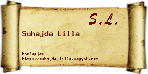 Suhajda Lilla névjegykártya